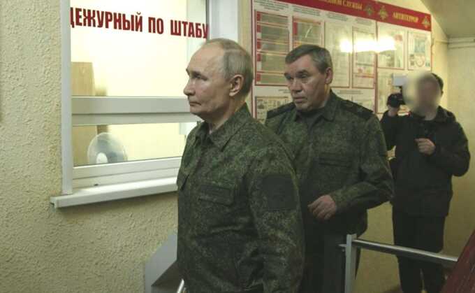 Путин посетил освобождённую Курскую область