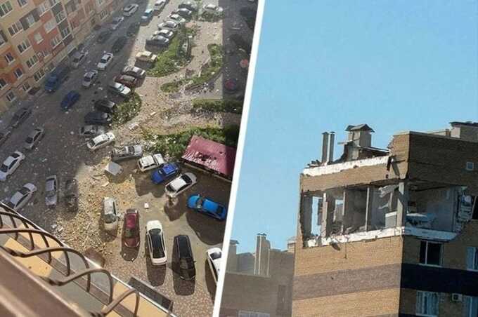 Опубликован момент взрыва в жилом доме в Ставрополе