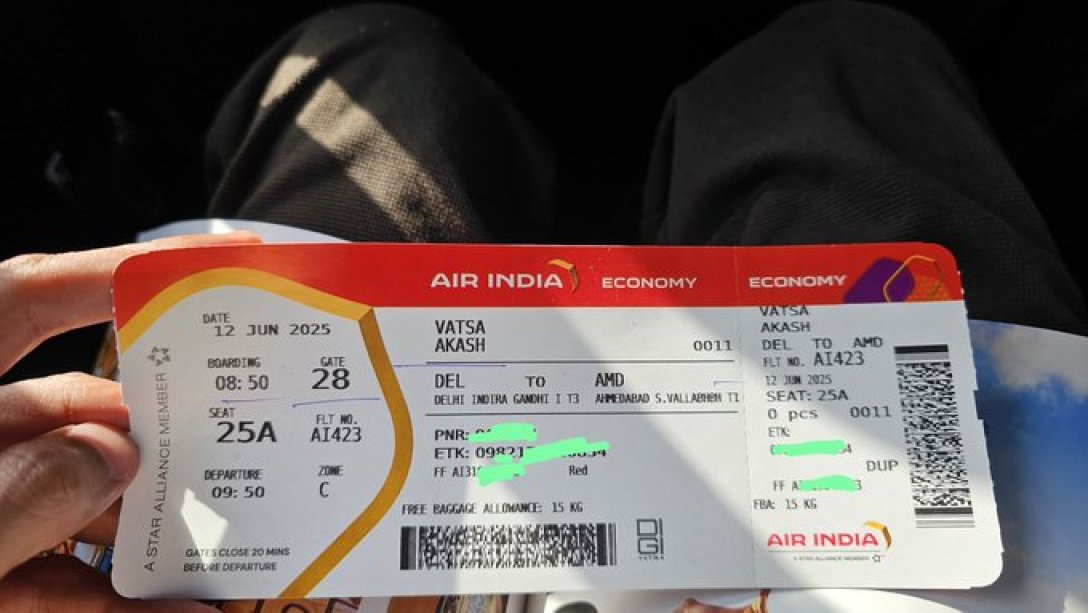 Авиакатастрофа в Индии и посадочный талон пассажира Air India hrideuiqriqthvls etiqukihkidrkkrt